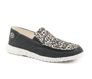 09-021-1794-2978 Roper Women's Hang Loose Slip On Cheetah Black