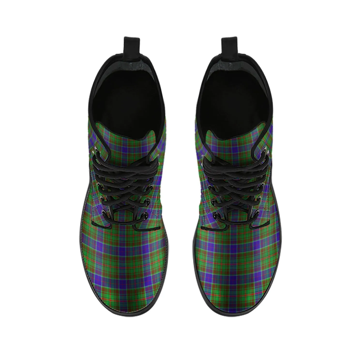 Adam Tartan Leather Boots