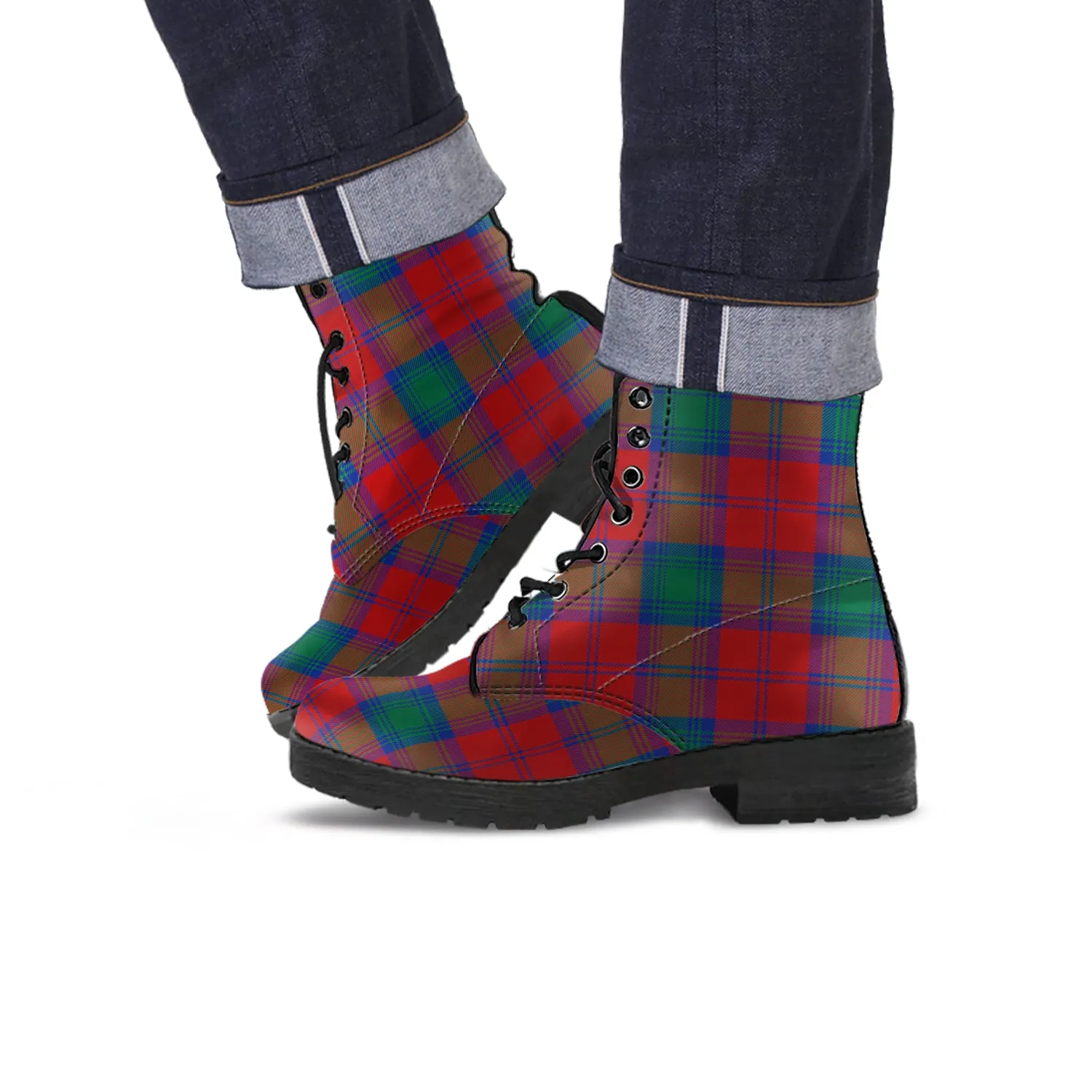 Auchinleck (Affleck) Tartan Leather Boots