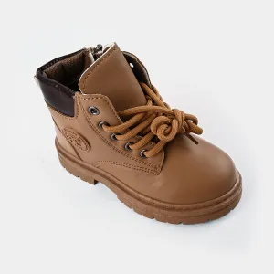 Boys Boots WS-001-Camel/Coffee