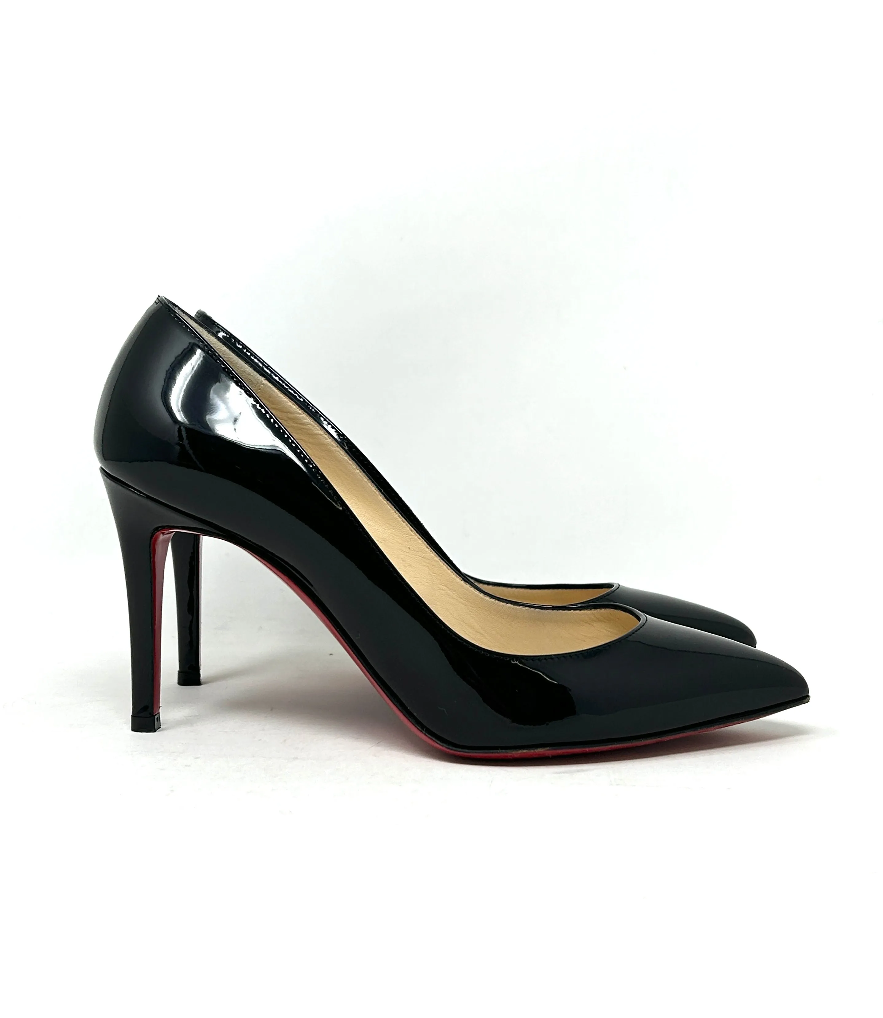 Christian Louboutin Pigalle Black Patent Leather Pump Heels 36.5 UK 3.5