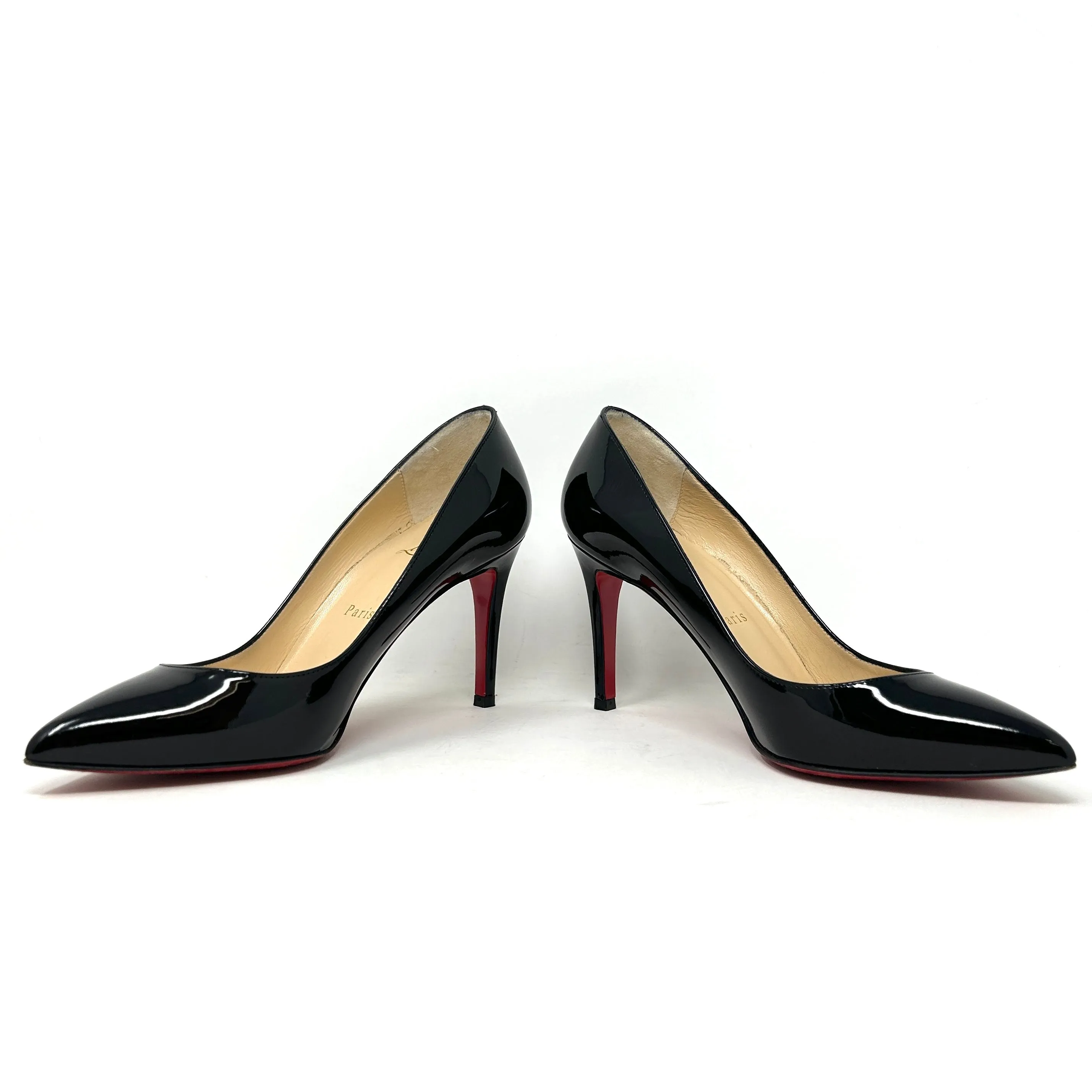 Christian Louboutin Pigalle Black Patent Leather Pump Heels 36.5 UK 3.5