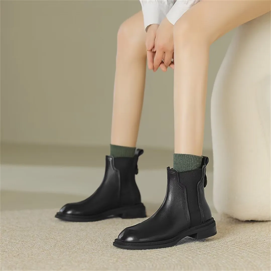 Contemporary Chic Slip-On Dress Boots