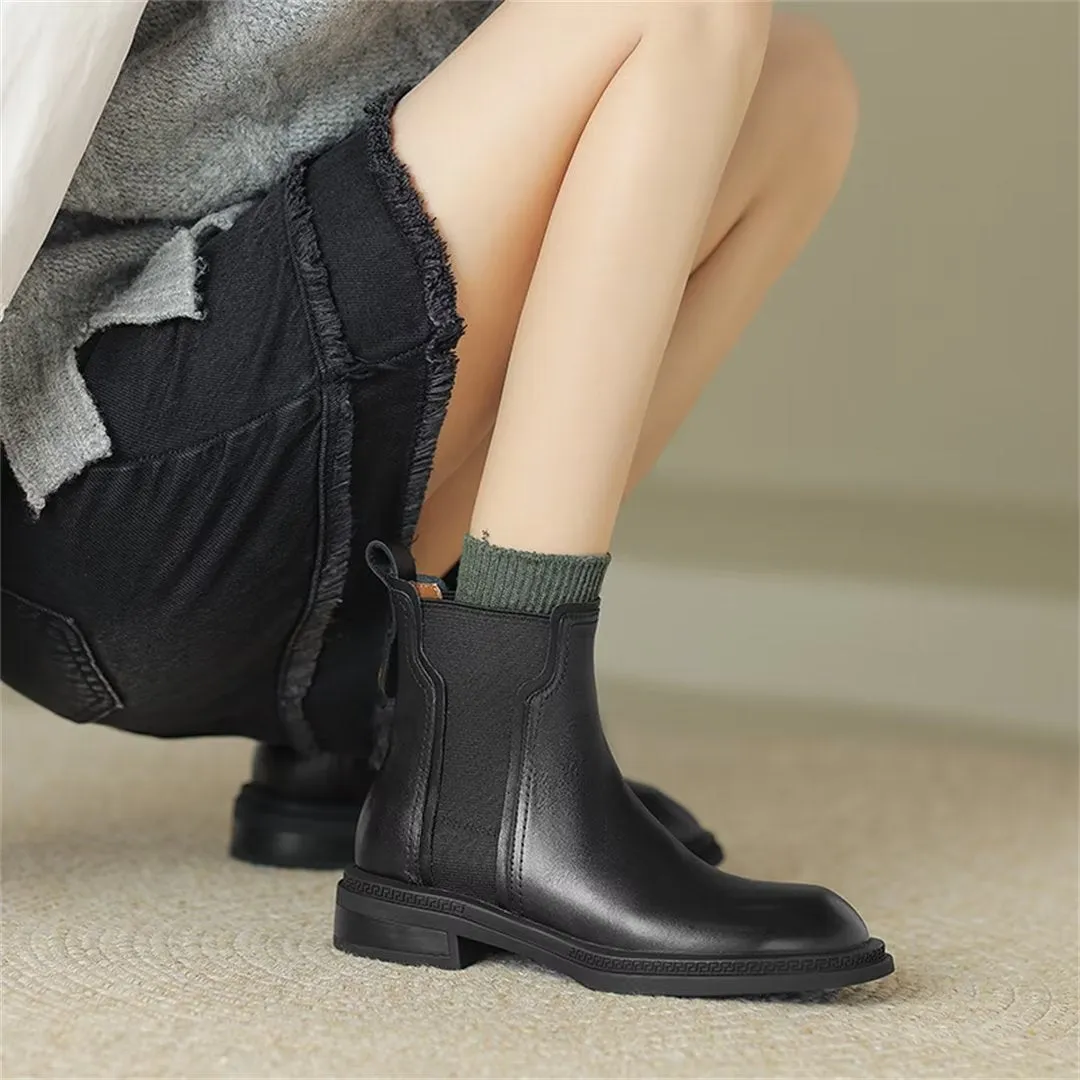 Contemporary Chic Slip-On Dress Boots