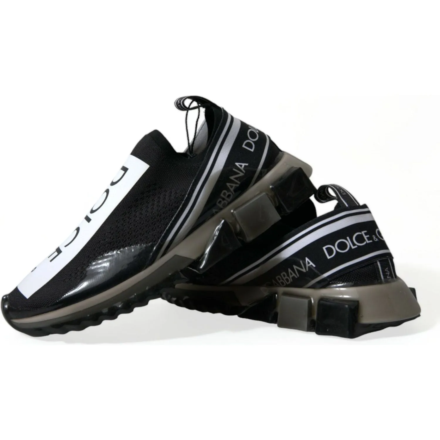 Dolce & Gabbana Elegant Black & White Sorrento Sneakers