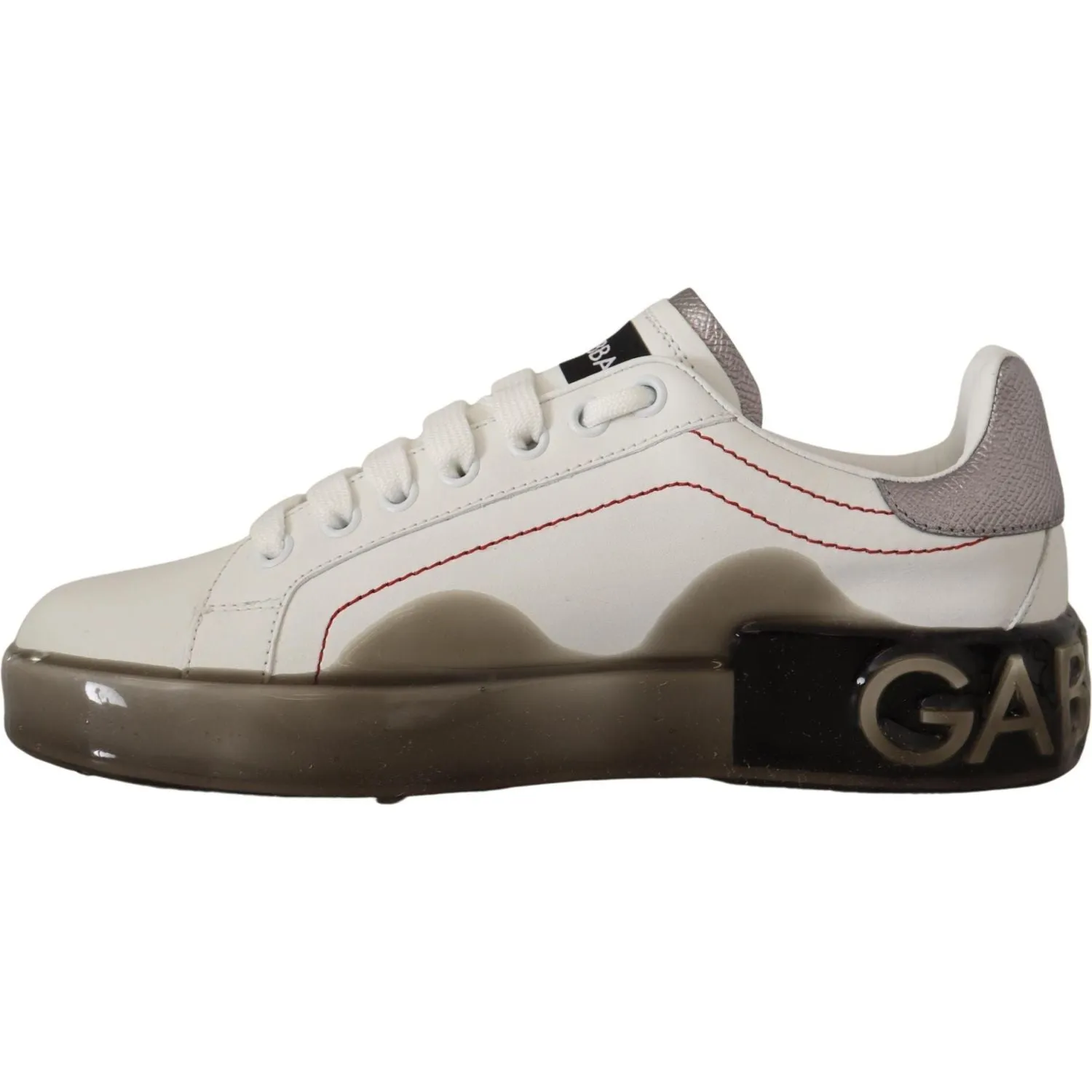 Dolce & Gabbana Elegant White Leather Sneakers