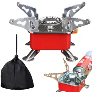 Foldable Camping Gas Stove 6800W Windproof Outdoor Cooking Burner Cooker Portable Camping Burner for Travel Camping Hiking