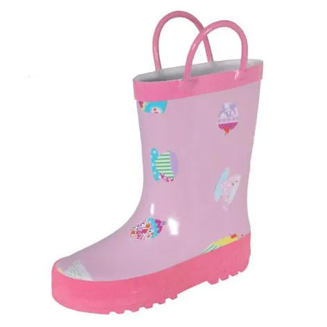 Girls Tea Cup Rain Boots