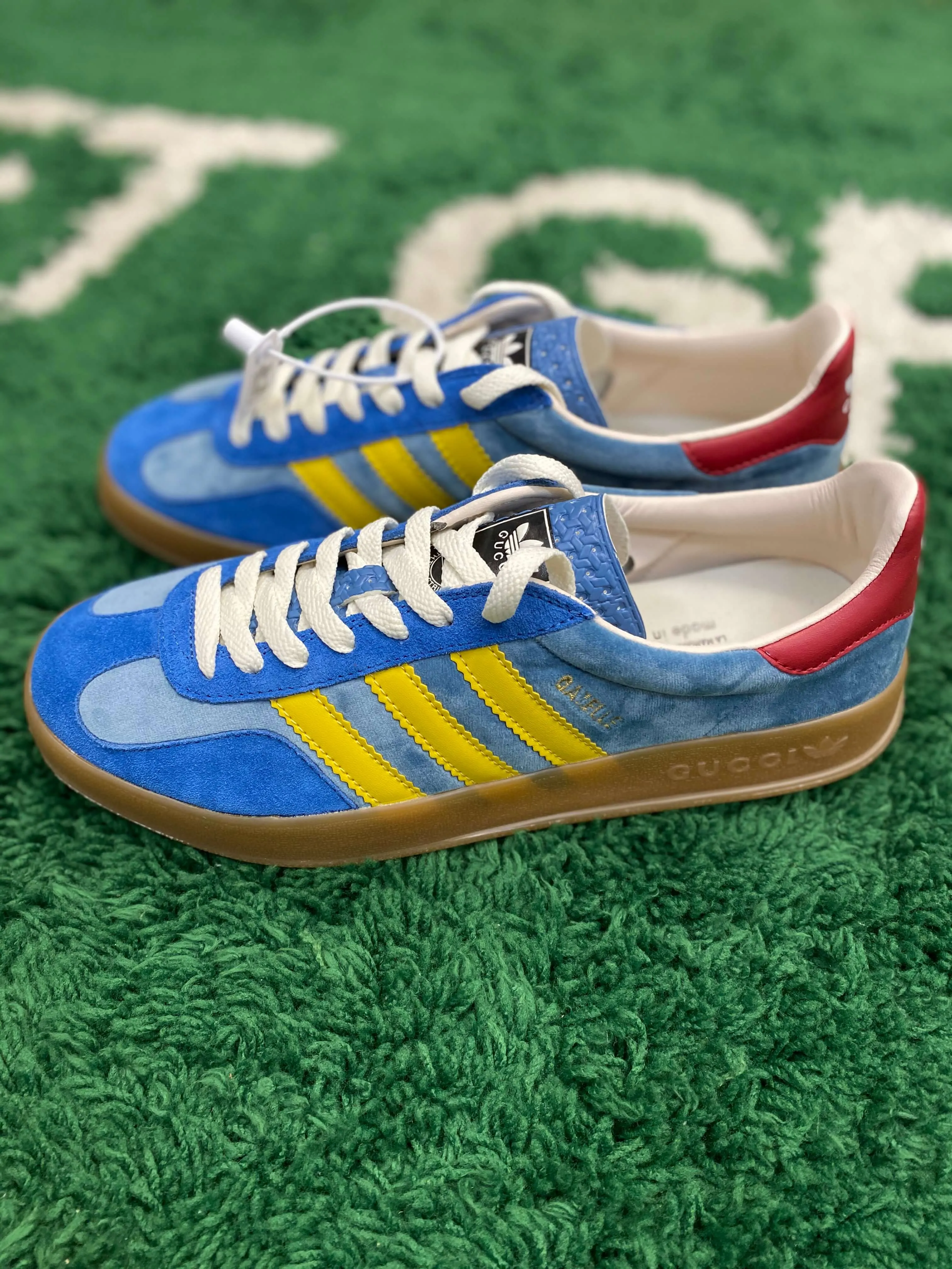 Gucci x Adidas Gazelle Light Blue Suede Sneaker