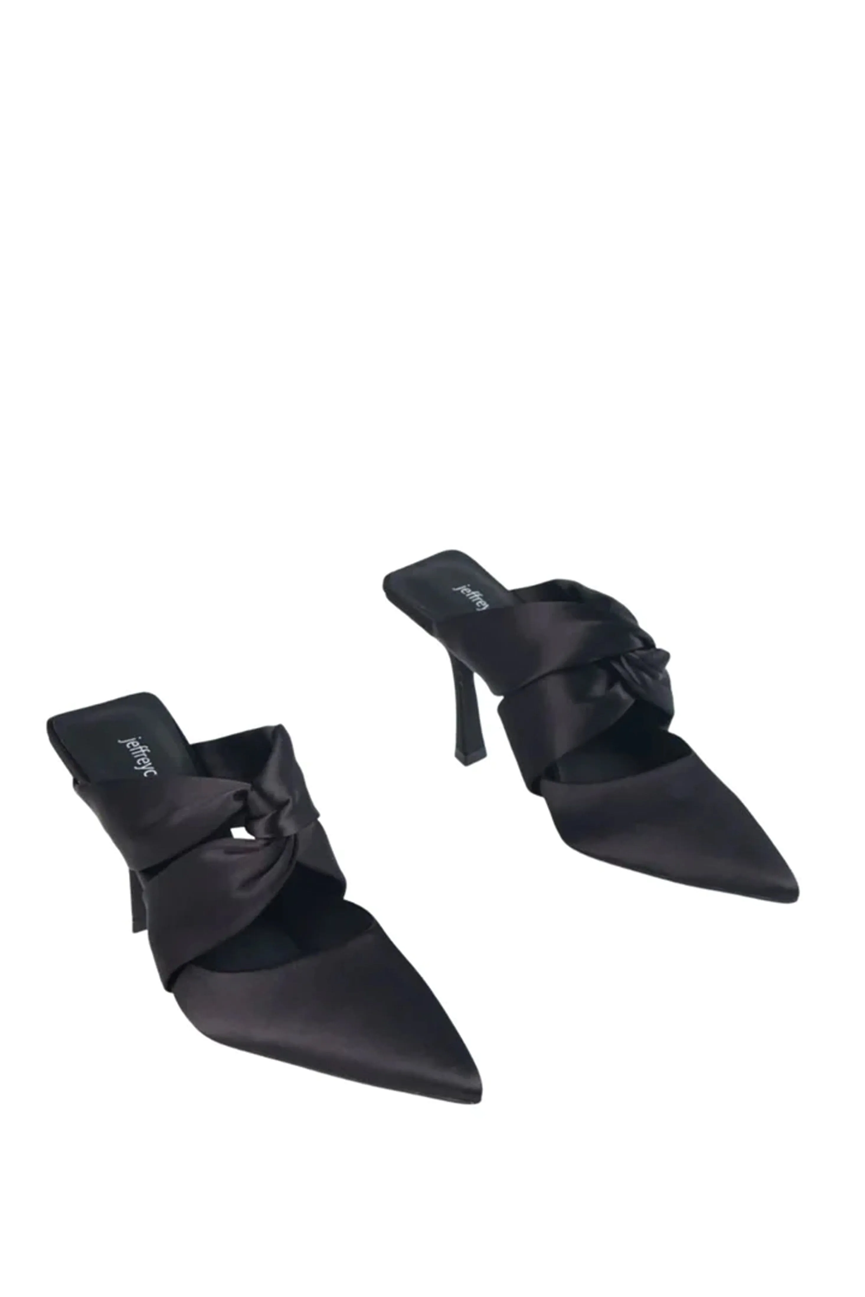 Jeffrey Campbell | Tied Up Satin Heel - Black