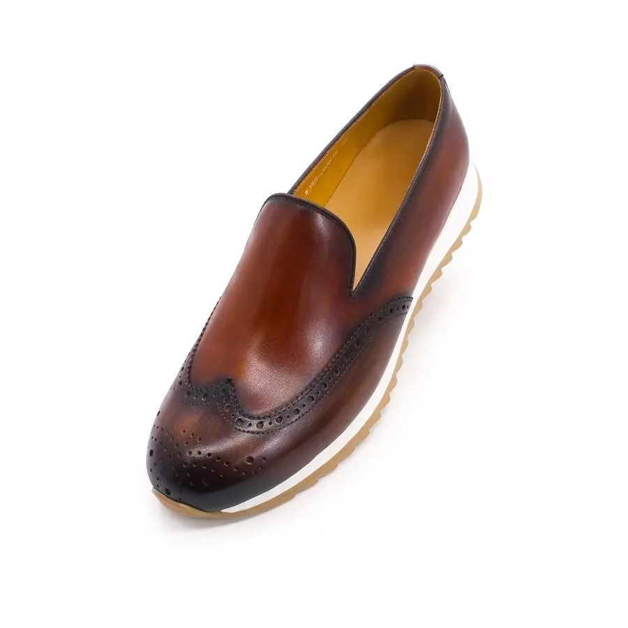 LeatherLux Slip On Fashionable Casual Shoes