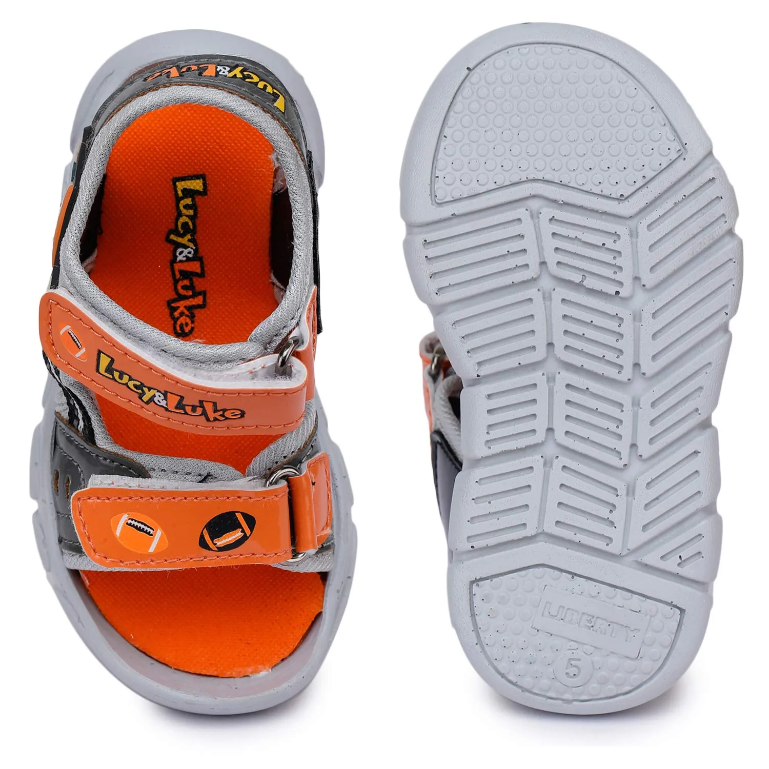 Liberty Flynn-11 Orange Outdoor Sandals - 10 Kids UK (28 EU) (80450011)