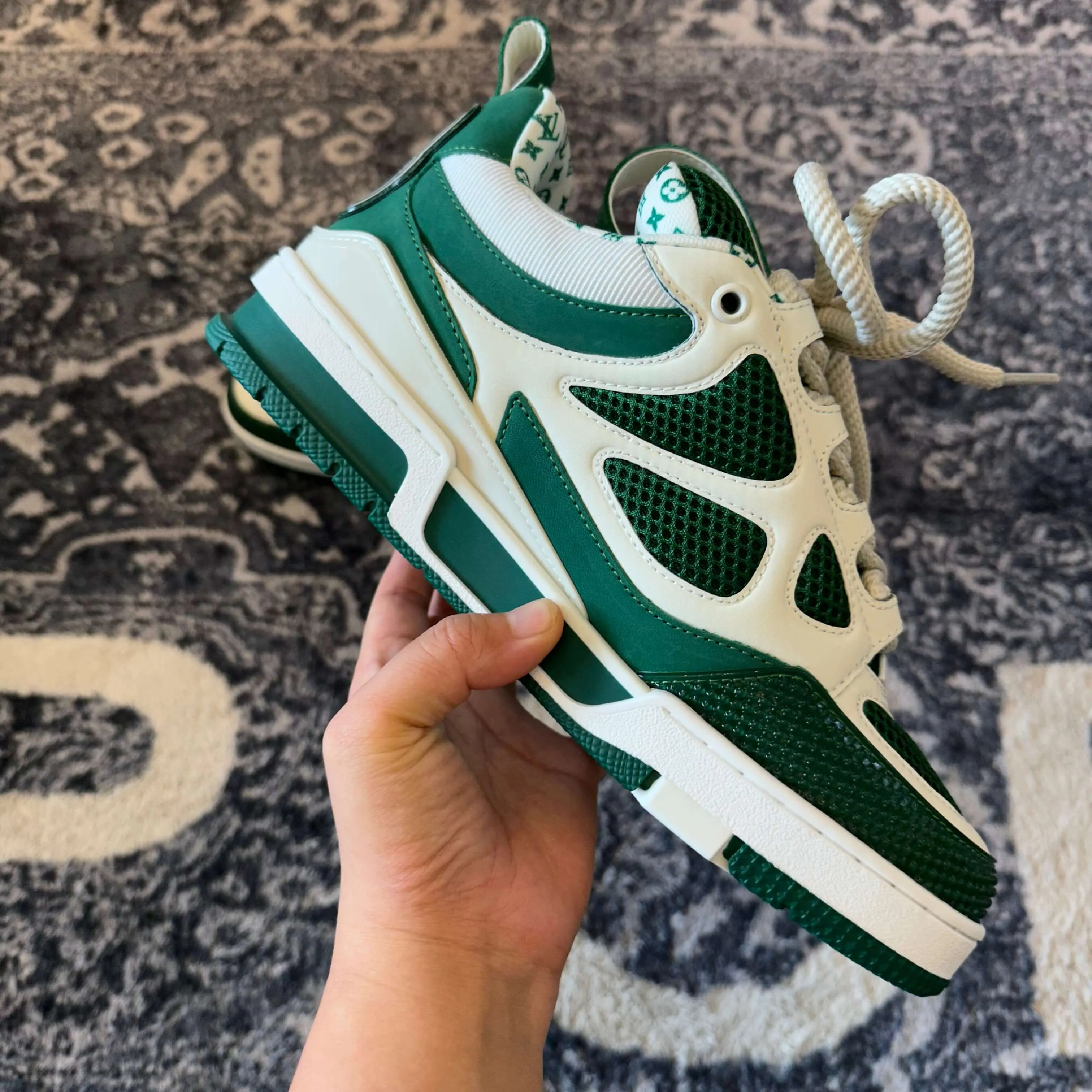 Louis Vuitton LV Trainer Green Skate Sneaker