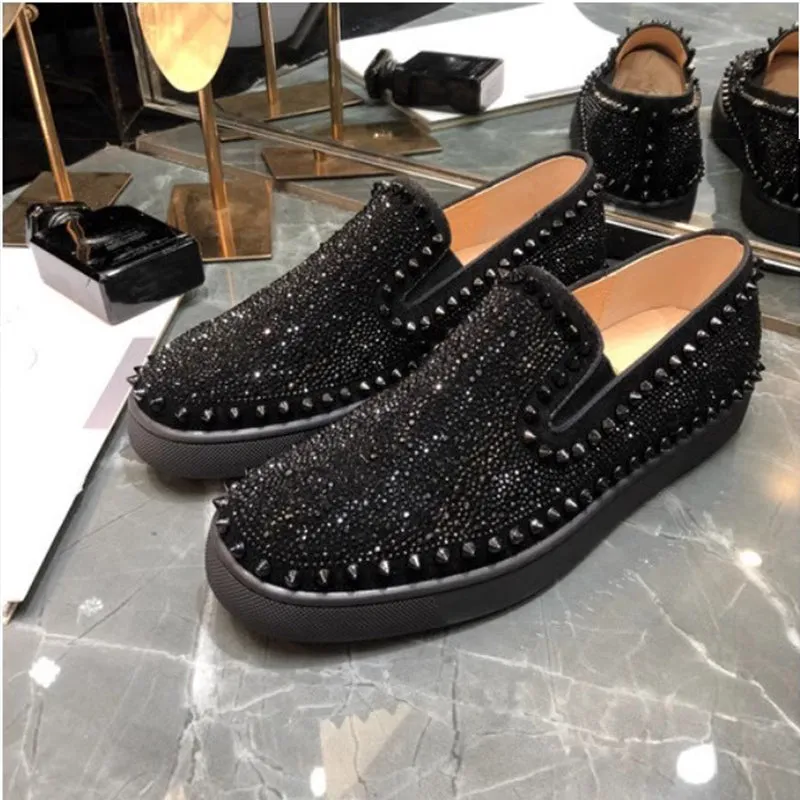 LuxeLeather Exotic Slip On Sneakers