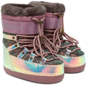 Mikk-Line Rose Brown Snow Boot Glitter