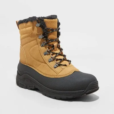 New - Men's Blaise Lace-Up Winter Boots - All in Motion Tan 13