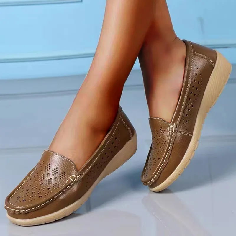 Owlkay Casual Hollowed Out Women's Shoes: Stylish, Comfortable, and Easy-Care Footwear