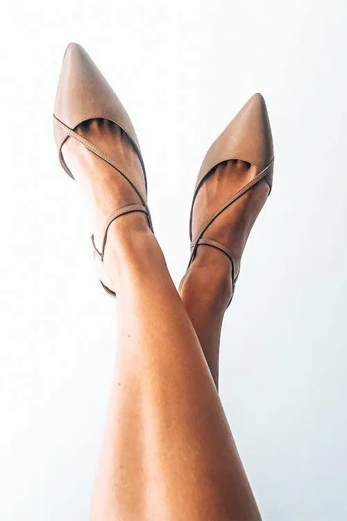 Pointed Toe Low Heels Pumps