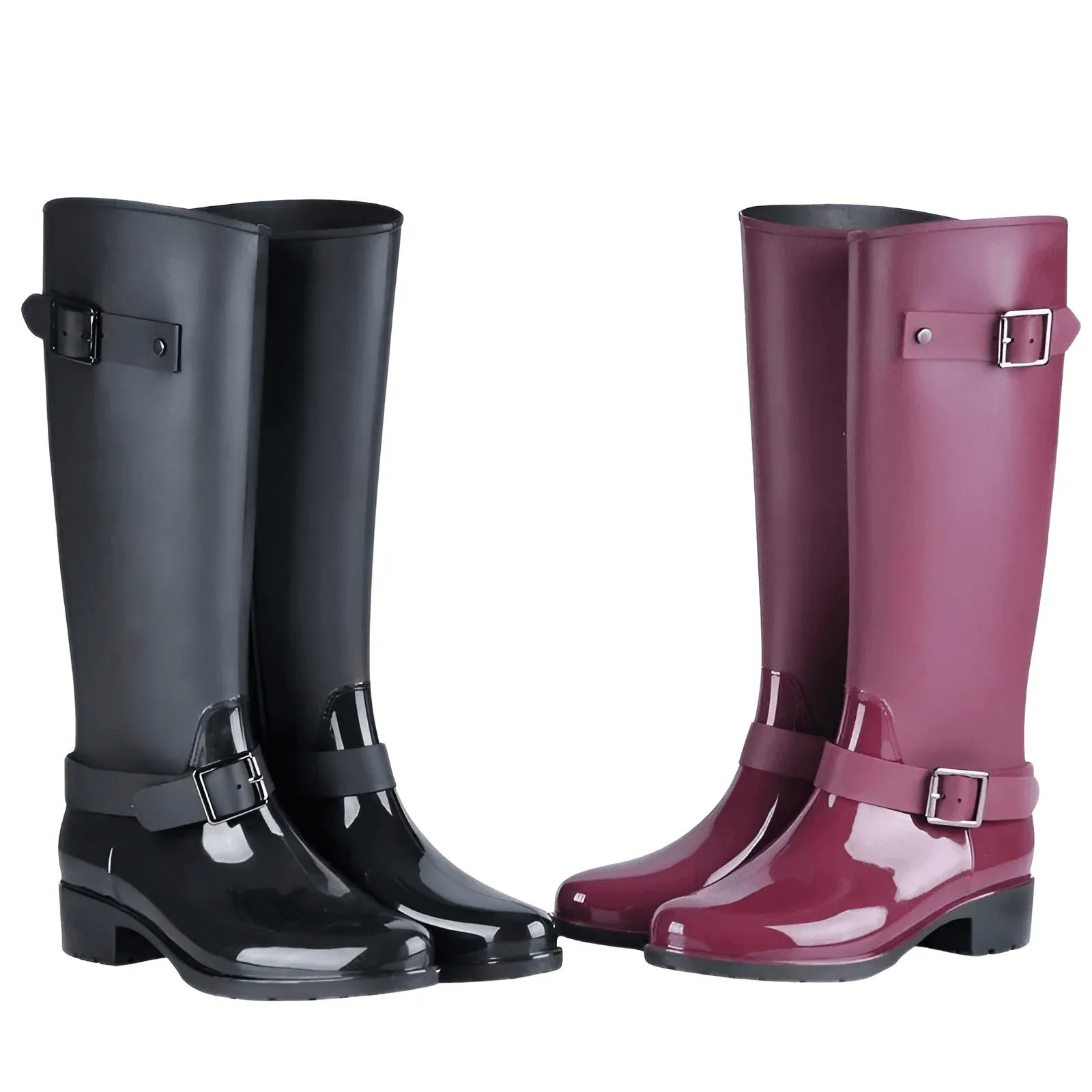 Pure Color Women's Rain Boots