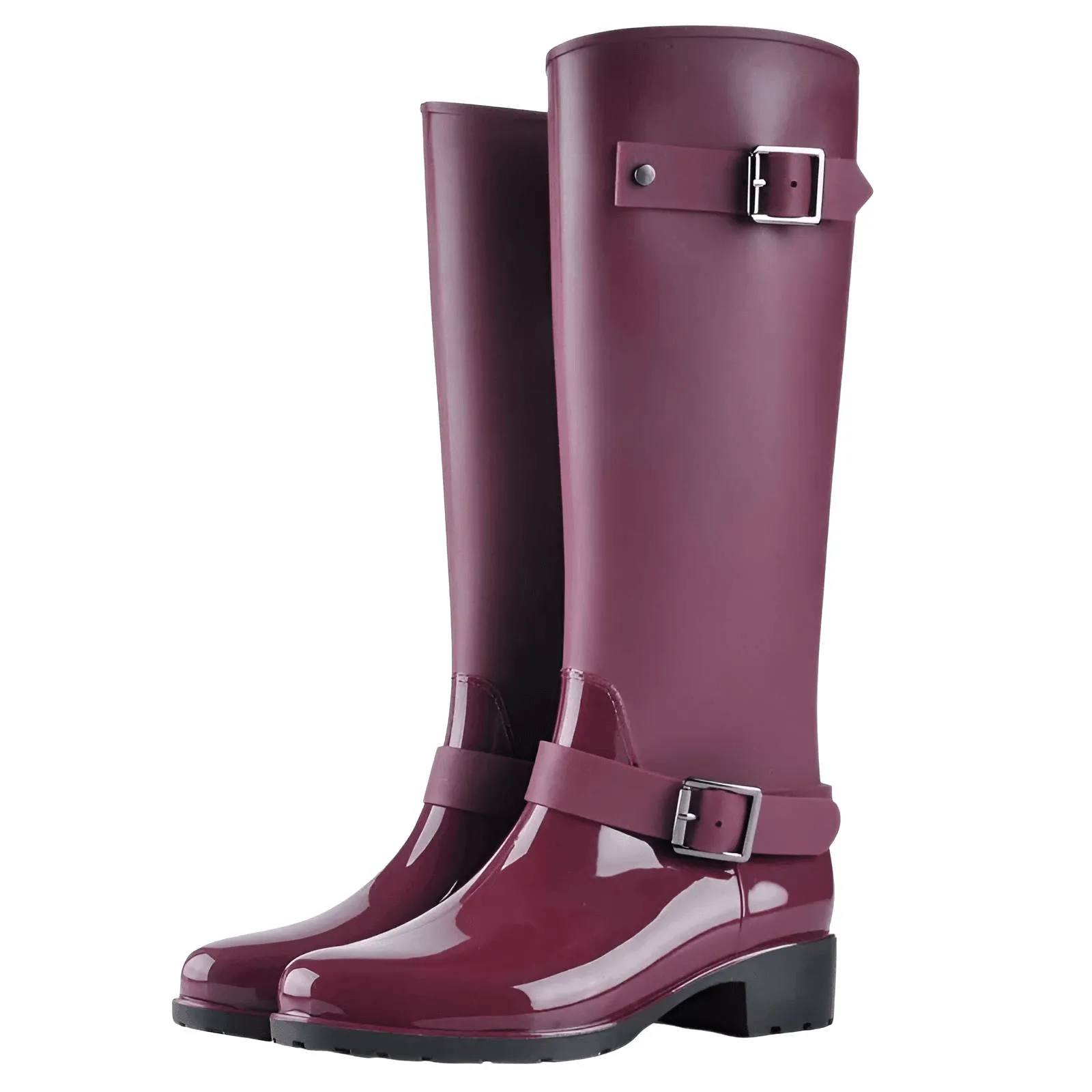 Pure Color Women's Rain Boots