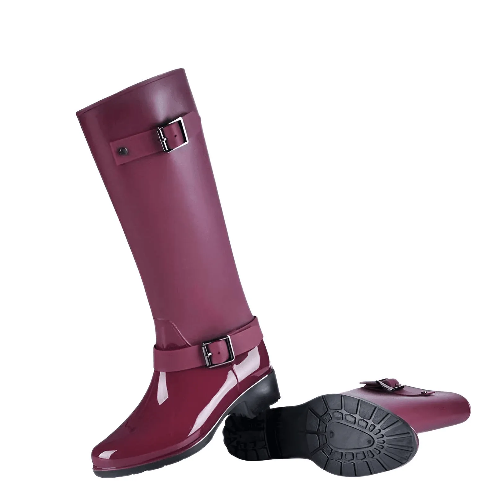 Pure Color Women's Rain Boots