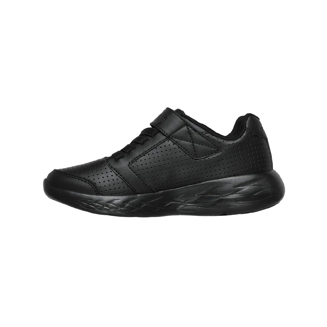 SKECHERS GO RUN 600 JUNIOR SCHOOL SHOES BLACK