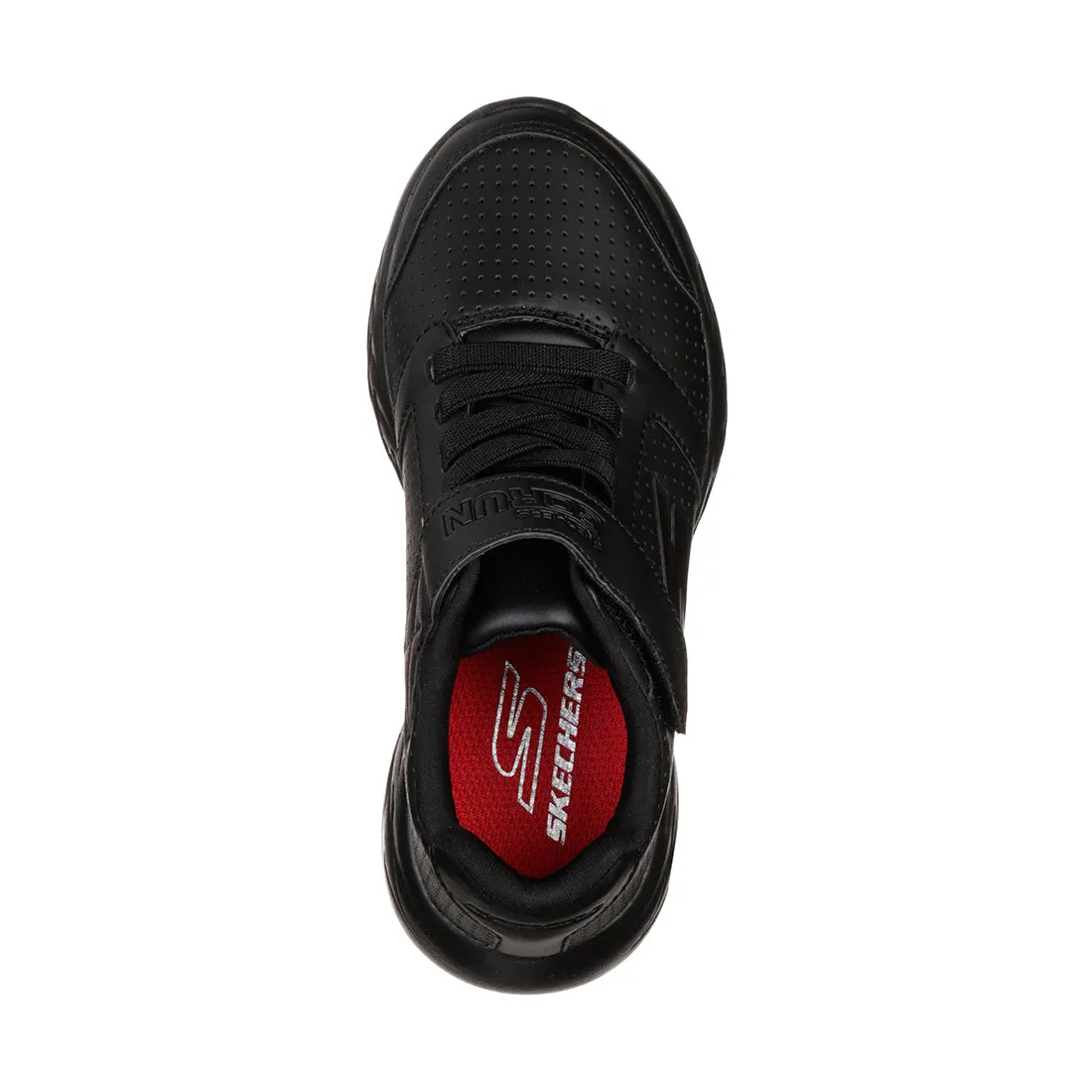 SKECHERS GO RUN 600 JUNIOR SCHOOL SHOES BLACK