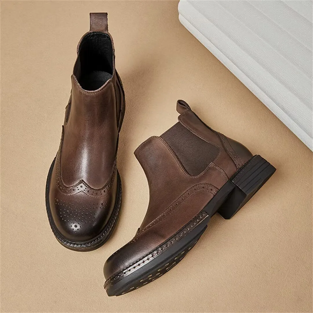 SleekElegance Men's Slip-On Boots