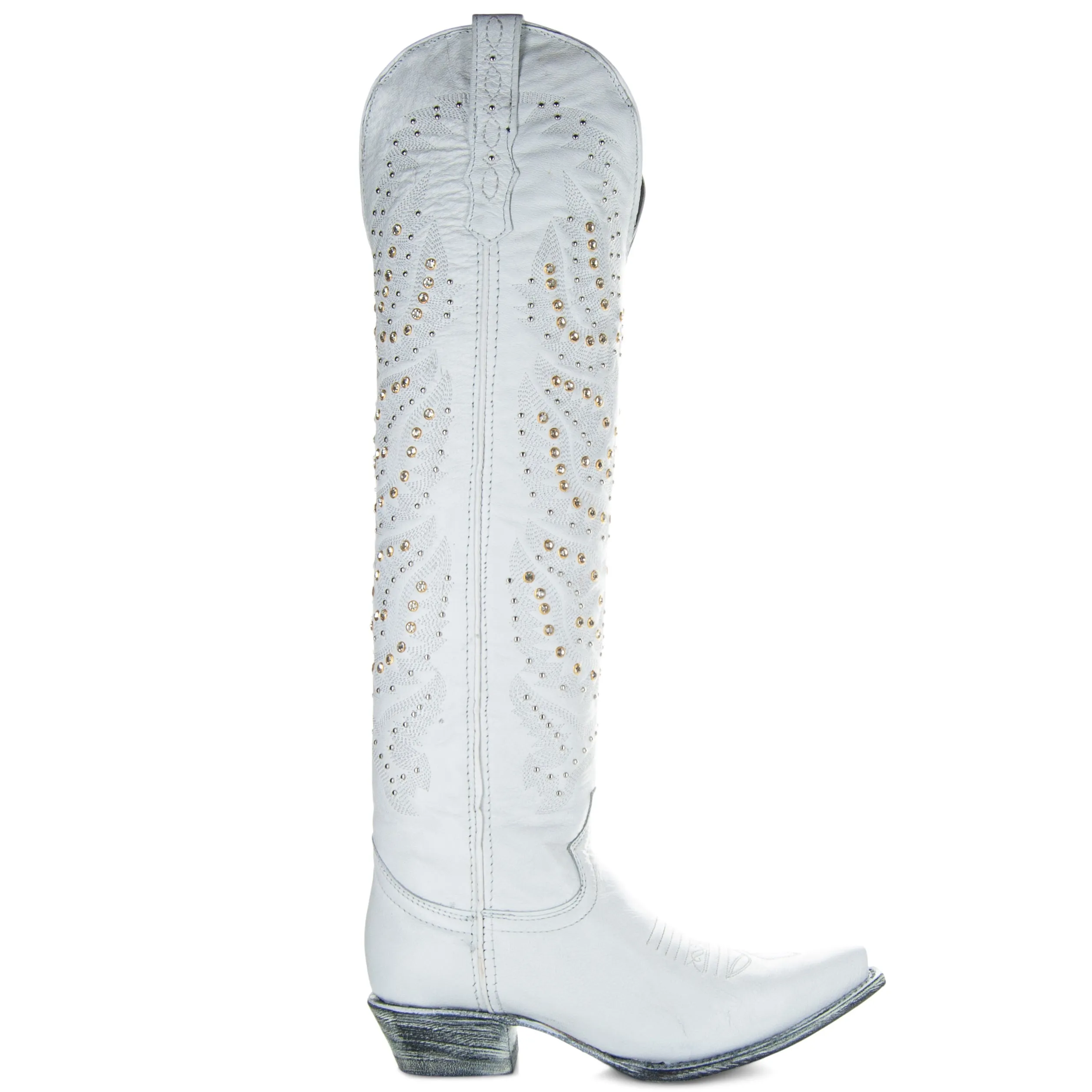 Soto Boots Womens Tall White Cowgirl Boots M50061