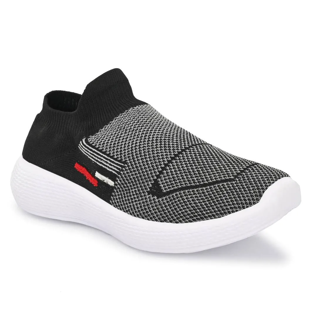 Stylish Mesh Black Running Shoes For Men