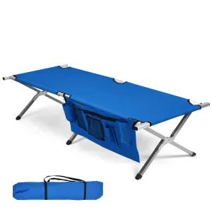 Tangkula Folding Camping Cot, Portable Sleeping Cot with Carrying Bag