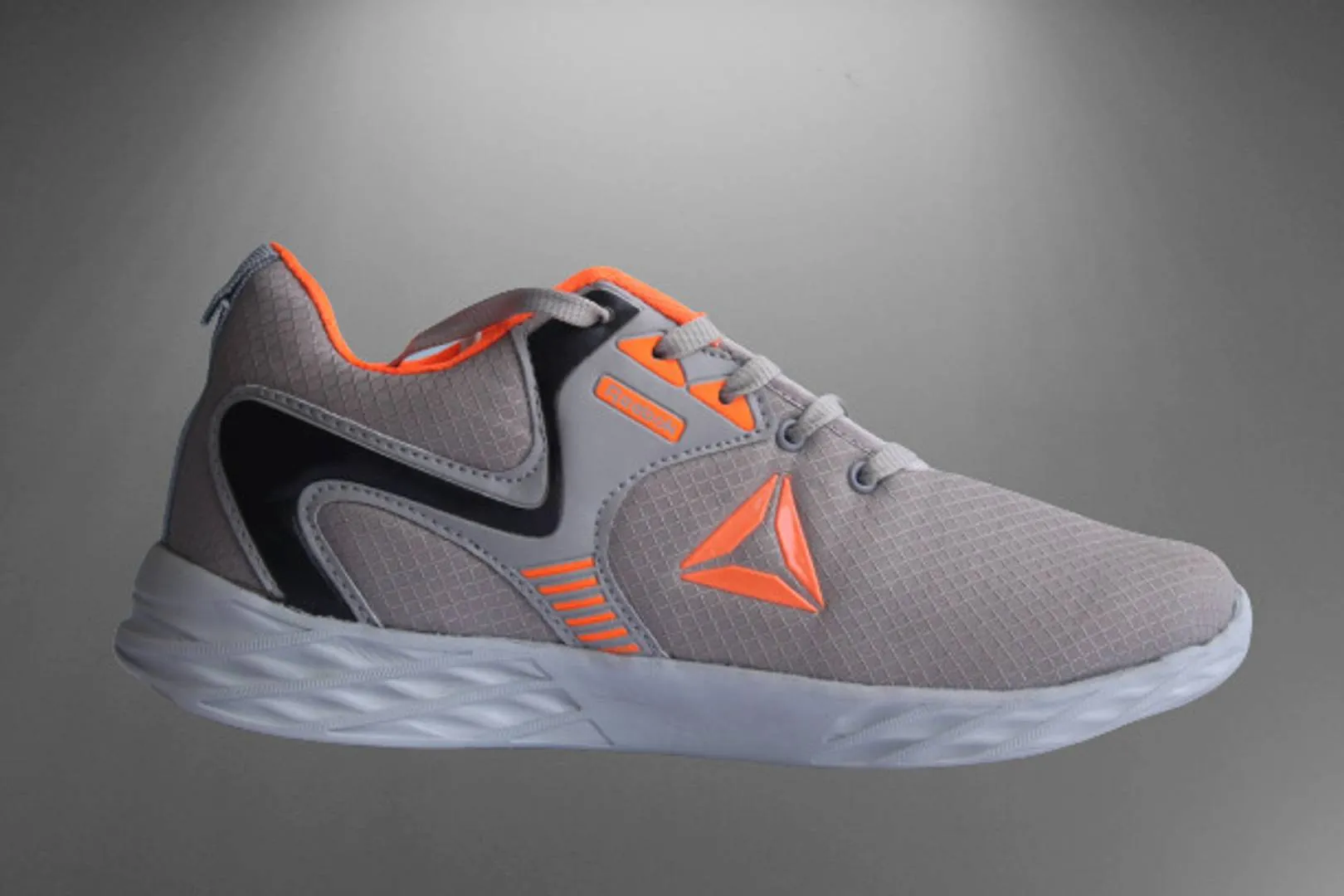 Trendy & Stylish Orange Grey Sports Shoes For Men