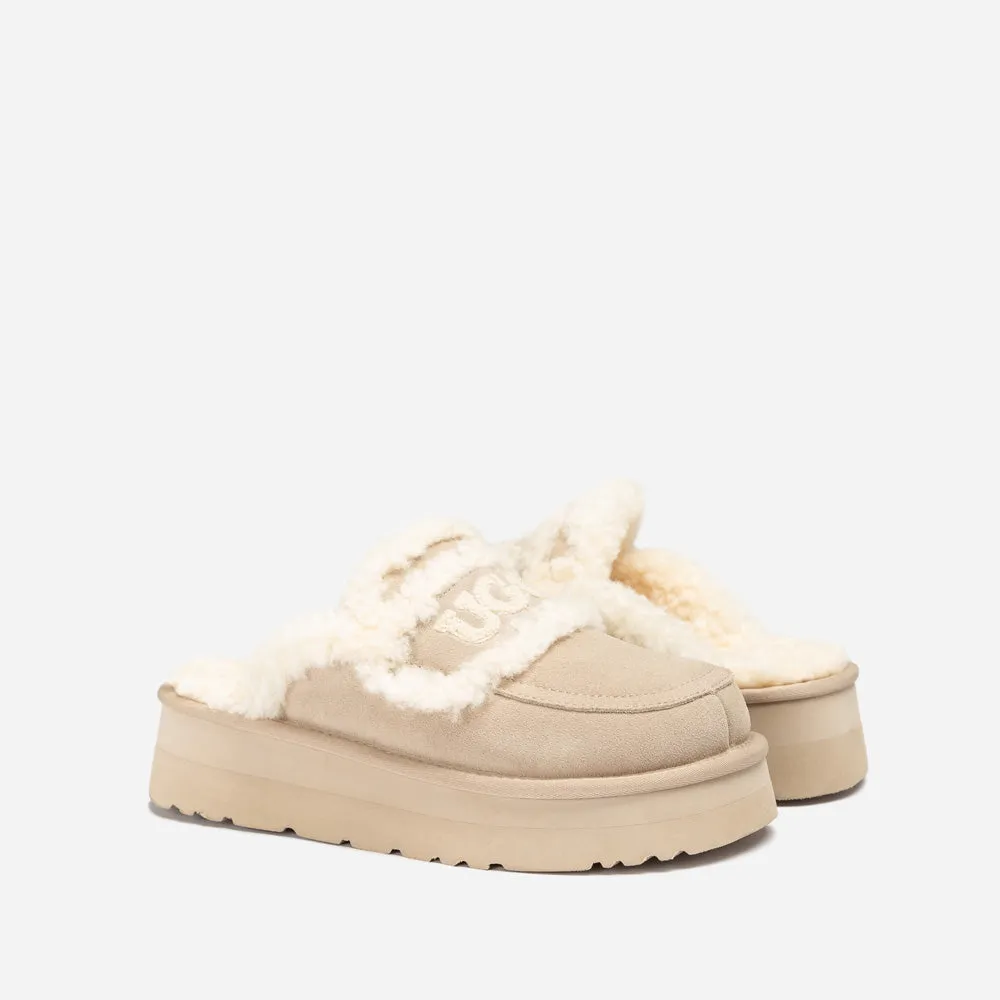 Ugg Violet Shearling Platform Slipper