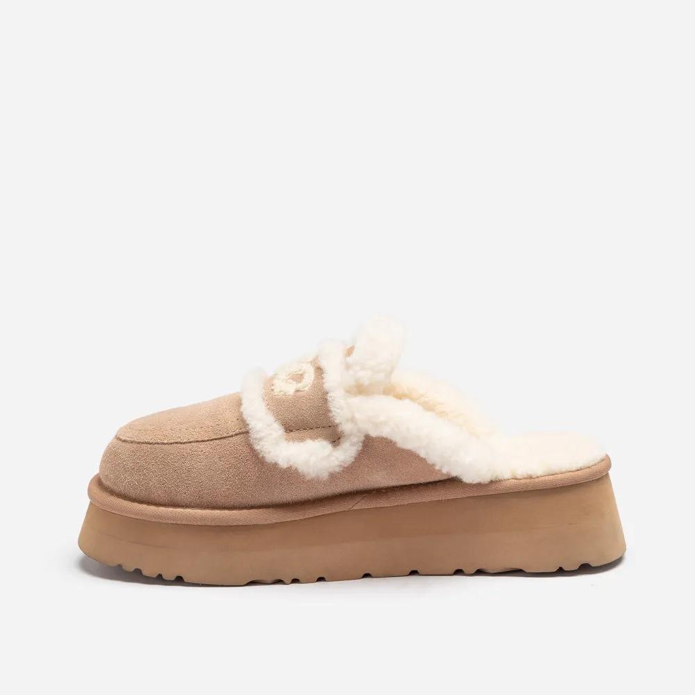 Ugg Violet Shearling Platform Slipper